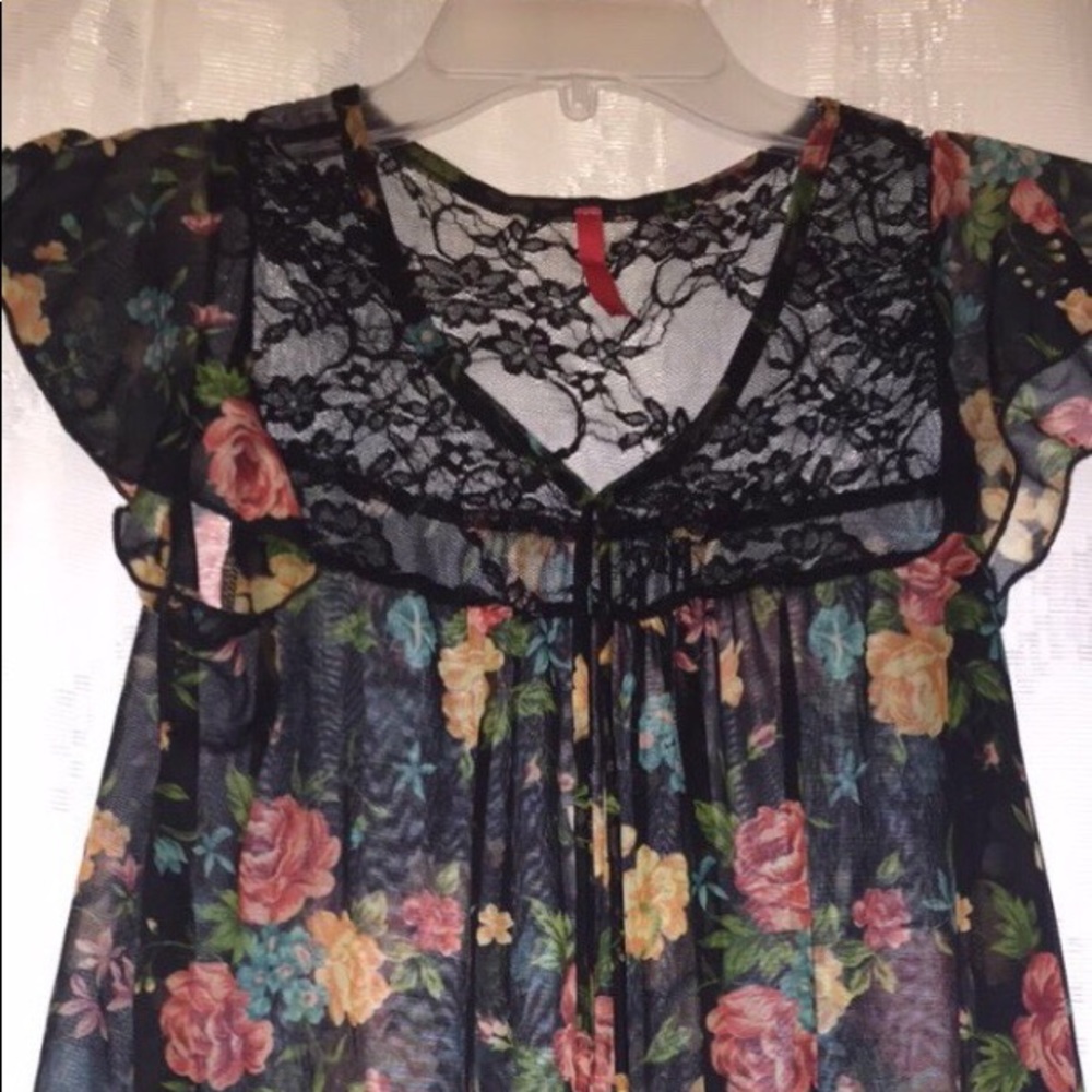 Floral Sheer Tee
